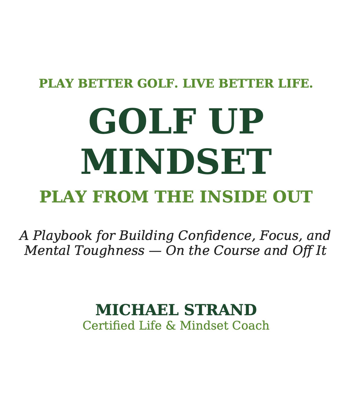 Golf Up Mindset -Ebook